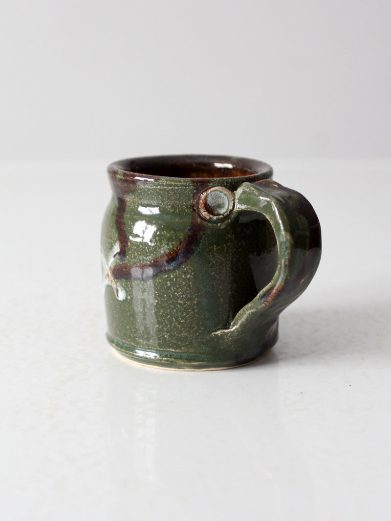 vintage studio pottery mug