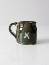 vintage studio pottery mug