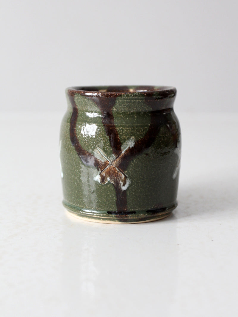 vintage studio pottery mug