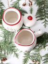 vintage Royal Season Stoneware snowman creamer & sugar bowl set