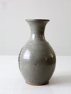 vintage studio pottery salt glaze vase