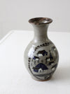 vintage studio pottery salt glaze vase