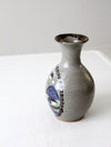 vintage studio pottery salt glaze vase