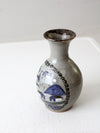 vintage studio pottery salt glaze vase