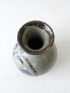 vintage studio pottery salt glaze vase