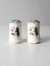 vintage Let It Snow Christmas salt & pepper shakers