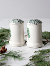 vintage Let It Snow Christmas salt & pepper shakers