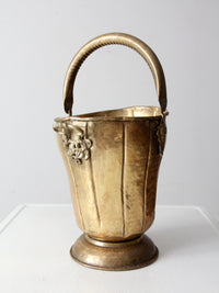 antique brass ash bucket or coal scuttle