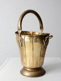 antique brass ash bucket or coal scuttle