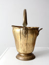 antique brass ash bucket or coal scuttle