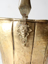 antique brass ash bucket or coal scuttle