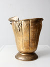 antique brass ash bucket or coal scuttle