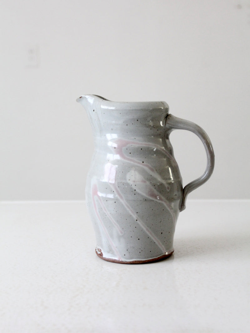 vintage studio pottery pitcher