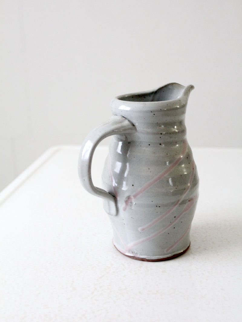 vintage studio pottery pitcher