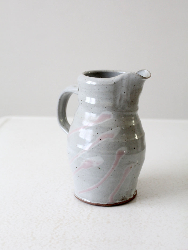 vintage studio pottery pitcher