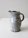 vintage studio pottery pitcher