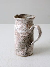 vintage studio pottery pitcher