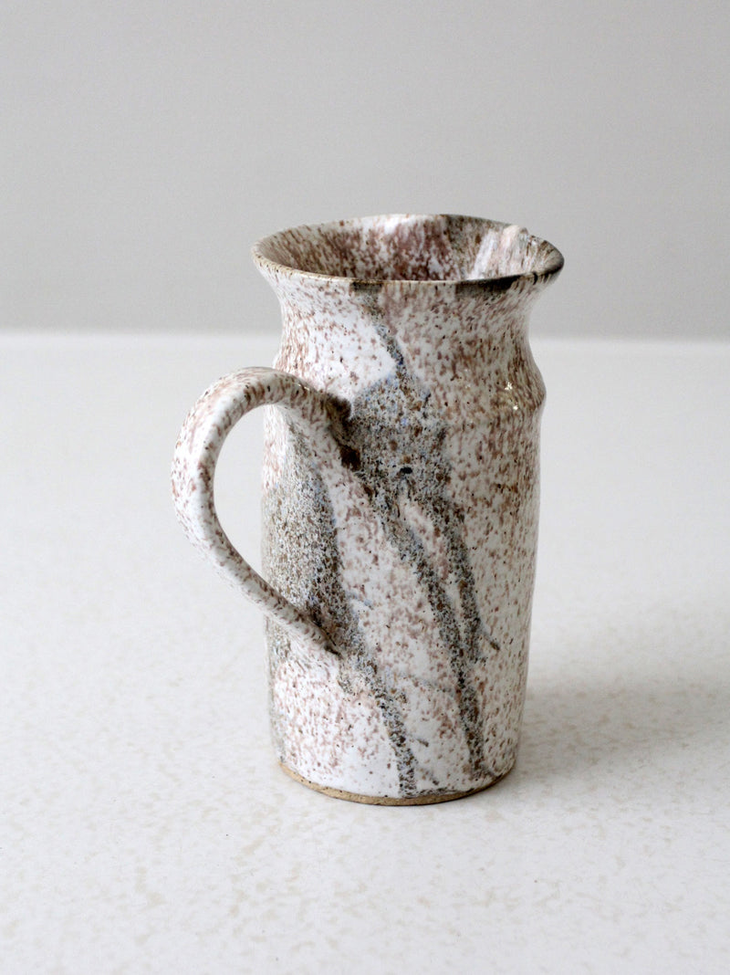 vintage studio pottery pitcher