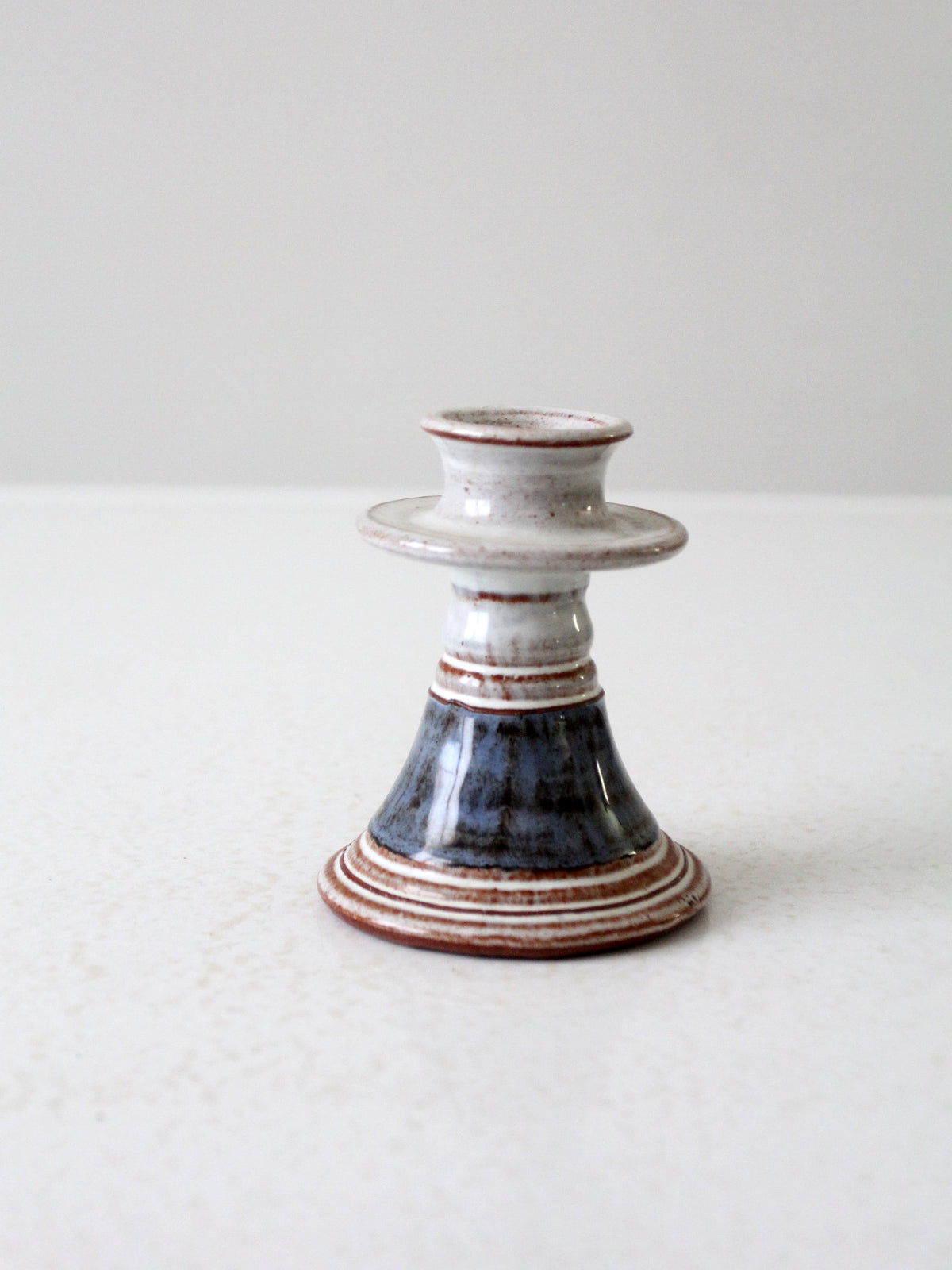 vintage studio pottery candleholder