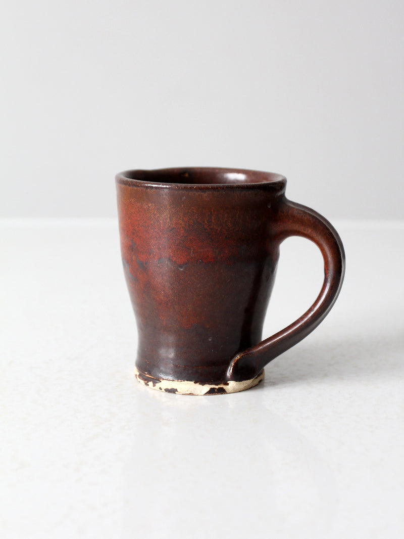 vintage studio pottery mug