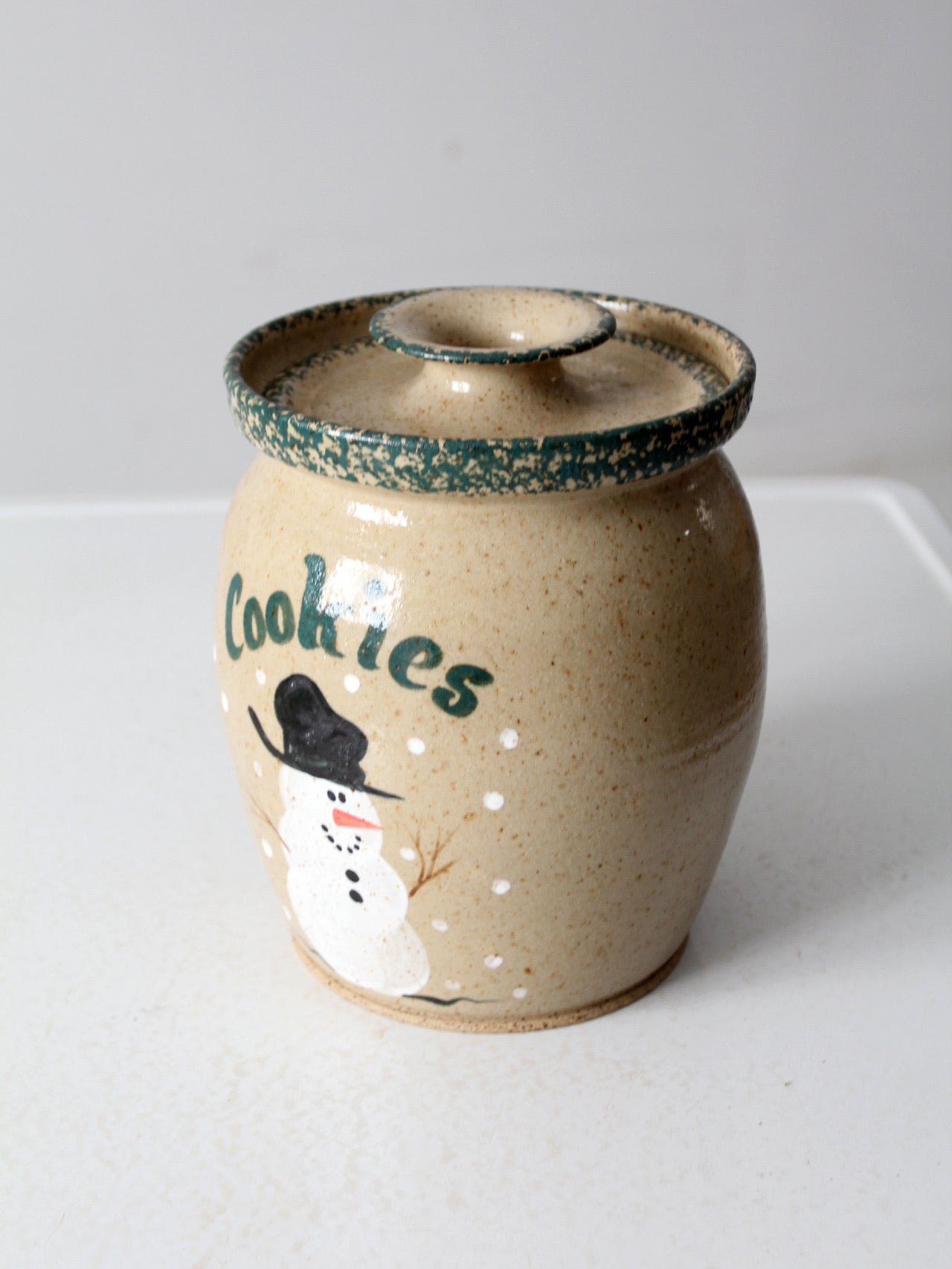 Cookie Jar Made To Order Patina & Brown Cookie Jar by outlet Symmetrical Pottery