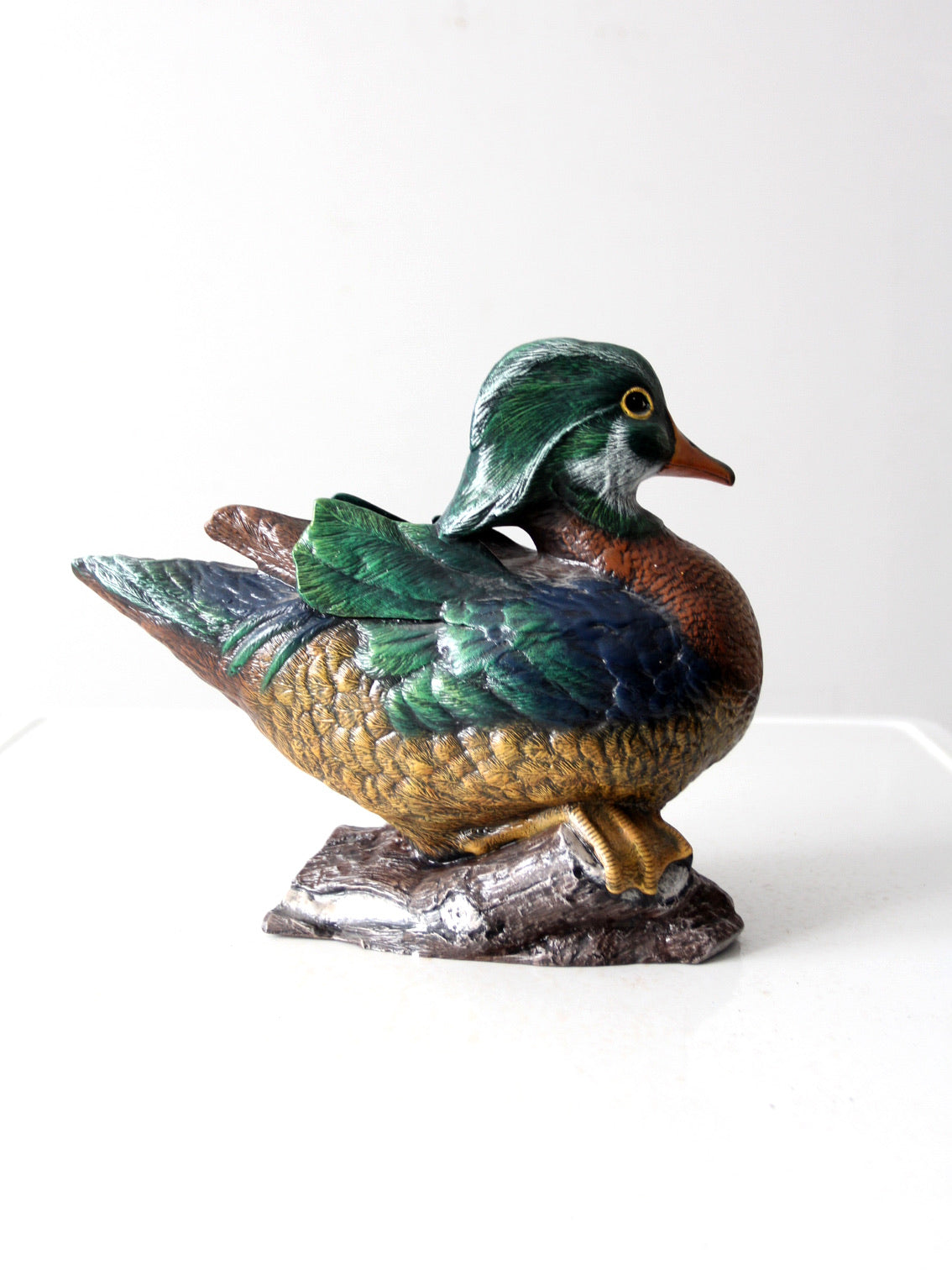 vintage ceramic duck figurine