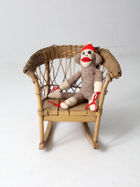 antique wicker children's chair