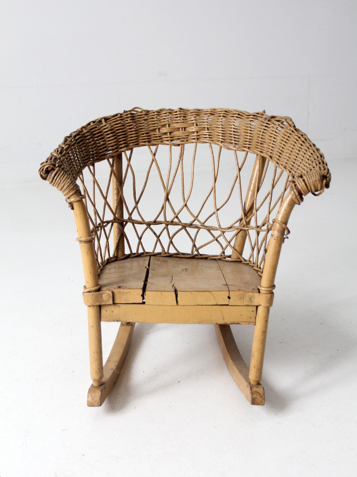 antique wicker children's chair