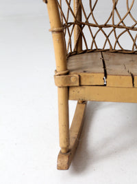 antique wicker children's chair