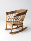 antique wicker children's chair