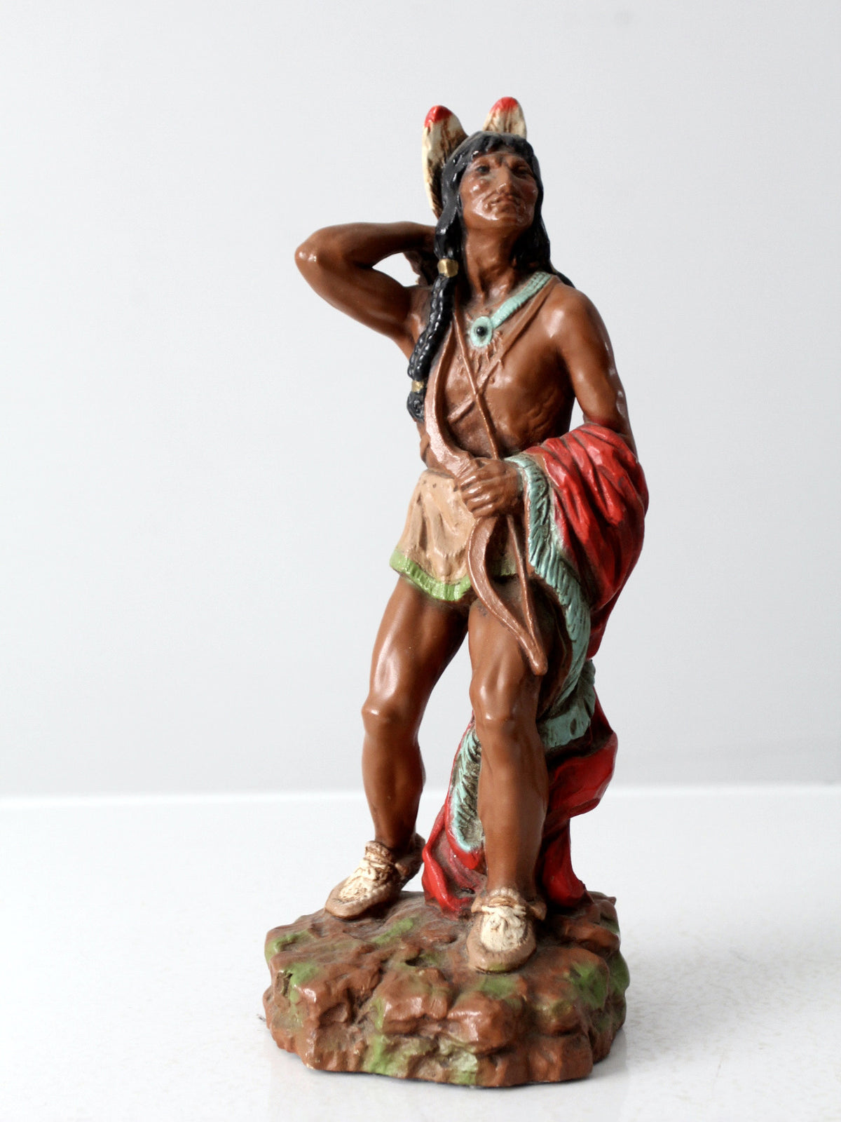 vintage Native American warrior figure