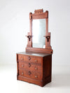 antique Victorian dresser with mirror