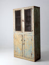 antique primitive painted cabinet