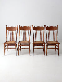 antique dragon press back side chairs set of 4