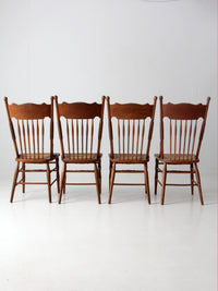 antique dragon press back side chairs set of 4