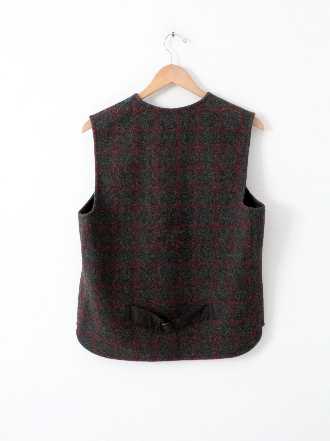 vintage Johnson Woolen mills plaid vest