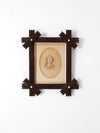 antique Victorian folk art frame