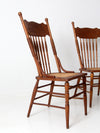 antique dragon press back side chairs set of 4