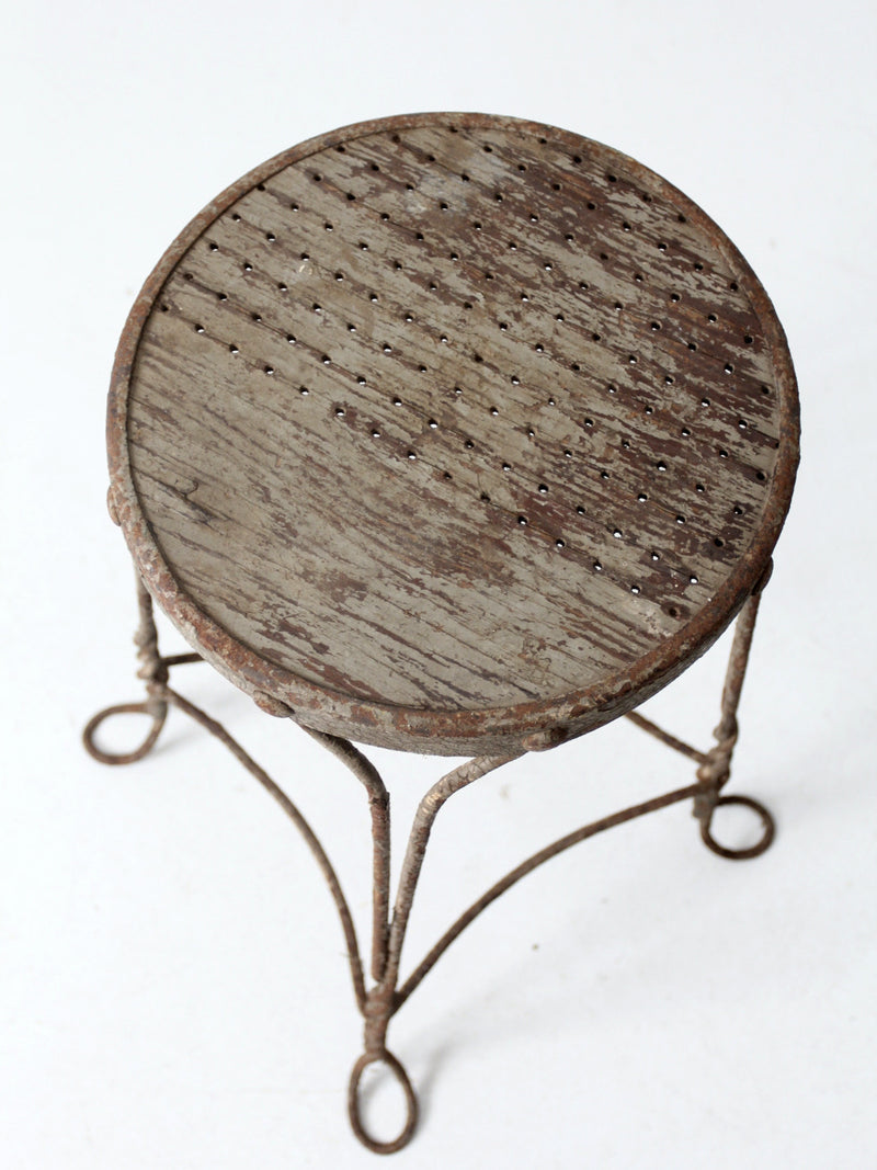 antique bistro stool