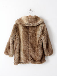 vintage faux fur jacket