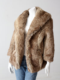 vintage faux fur jacket