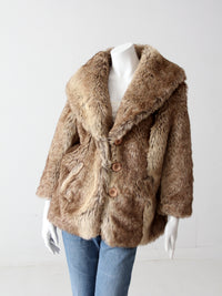 vintage faux fur jacket