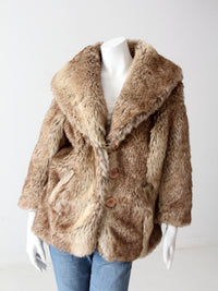 vintage faux fur jacket