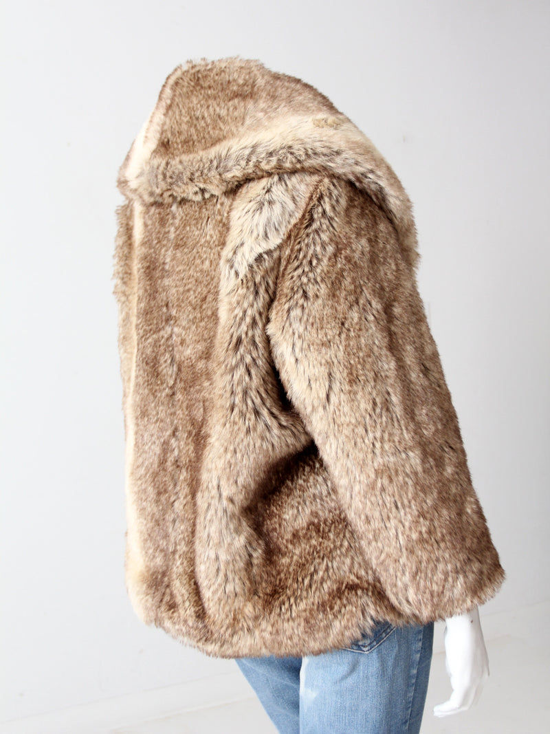 vintage faux fur jacket