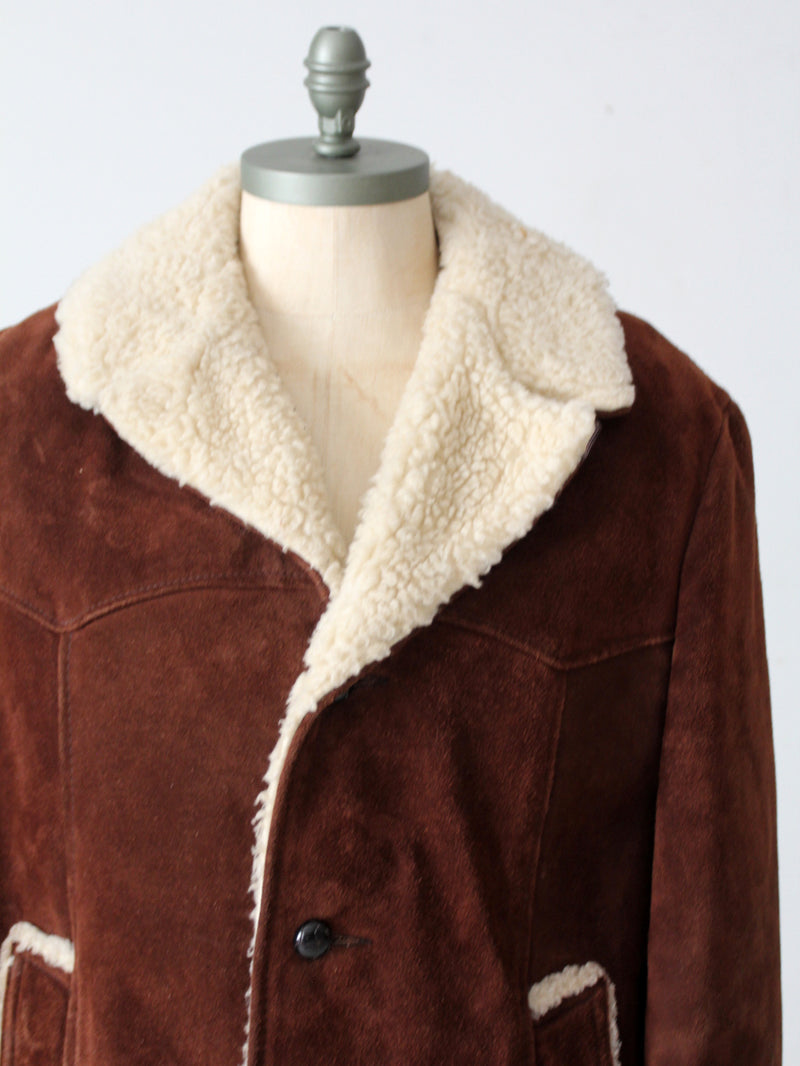 vintage 70s shearling jacket