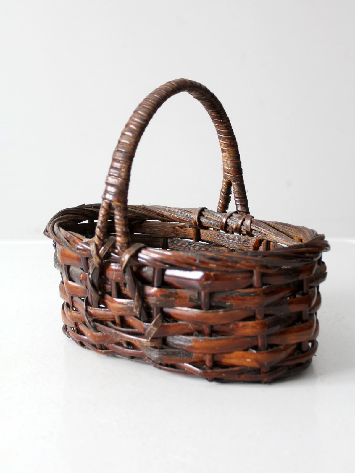 vintage handwoven basket