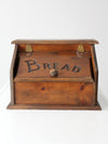 vintage wooden bread box