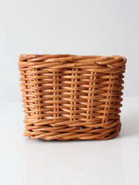 vintage wicker Christmas basket