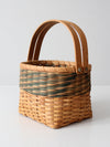 vintage splint weave basket