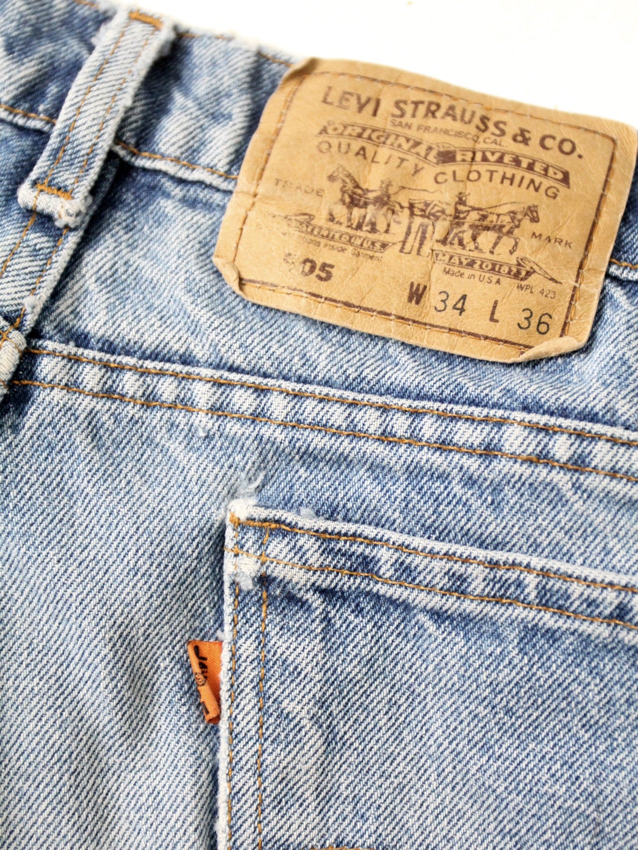 vintage 70s Levis 505 denim jeans ⎟ 33 x 31 – 86 Vintage
